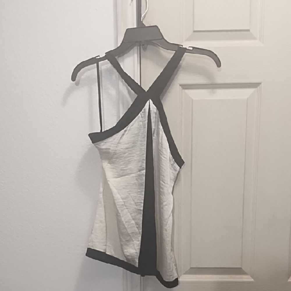The Limited Off White and Black Top